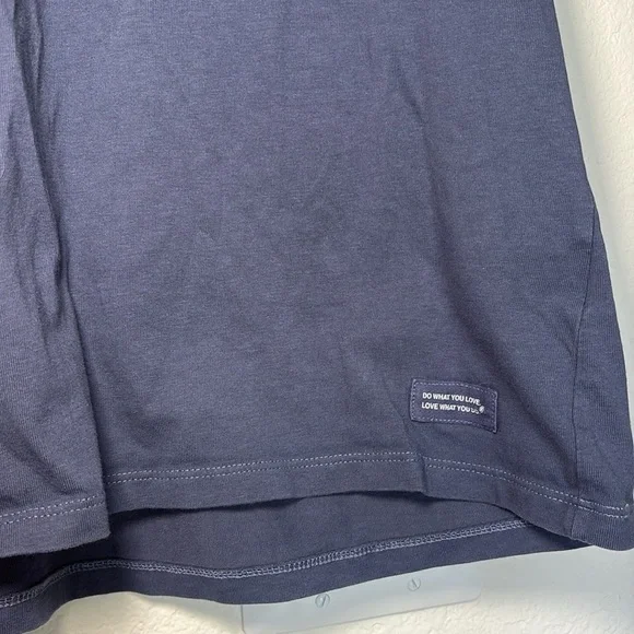 Life Is Good Women's Navy and Green Four Leaf Clover V-Neck Tee large - Picture 4 of 5